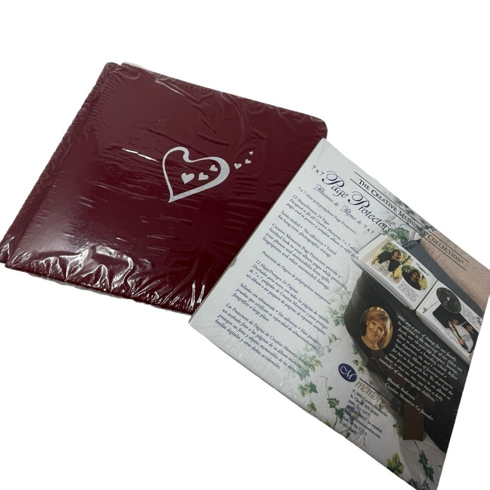 Creative Memories Red Heart Album with pages & protectors